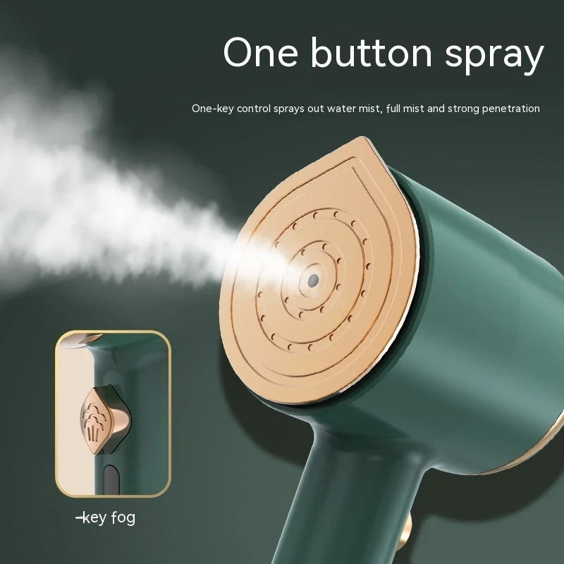 Portable Garment Steamer | One-Click Wrinkle Removal System Green