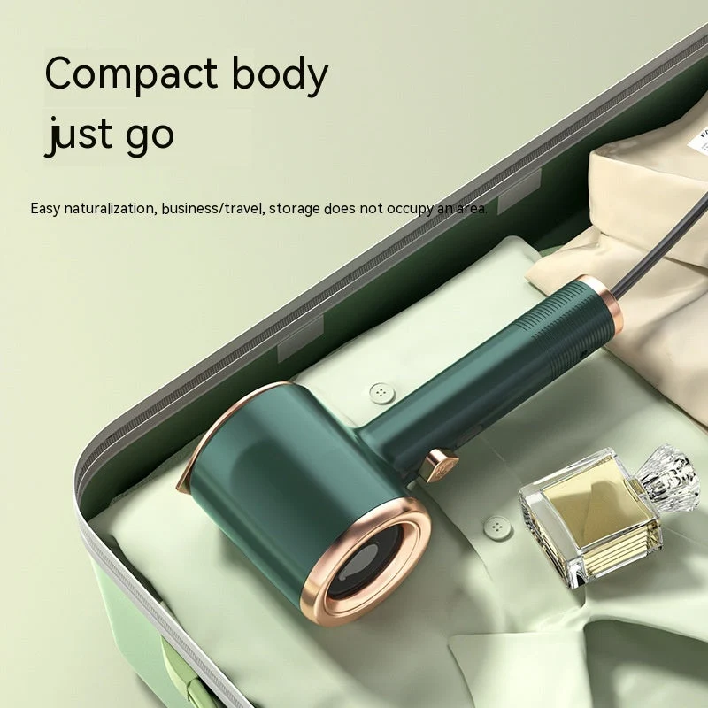 Portable Garment Steamer | One-Click Wrinkle Removal System Green
