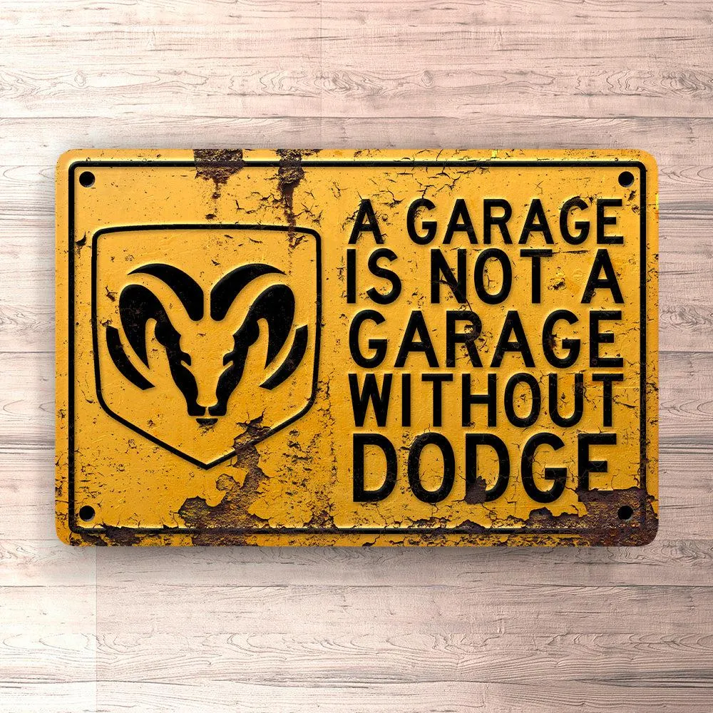 Precision Dodge Garage Is Not Garage Without Dodge Skilte, Musemåtte, Dørmåtte