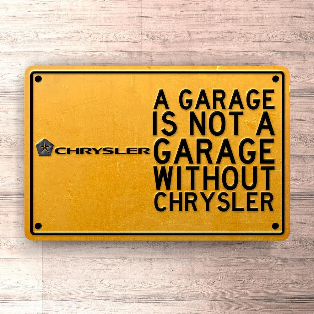 Premium Quality Chrysler Garage Is Not Garage Without Chrysler Skilte, Musemåtte, Dørmåtte