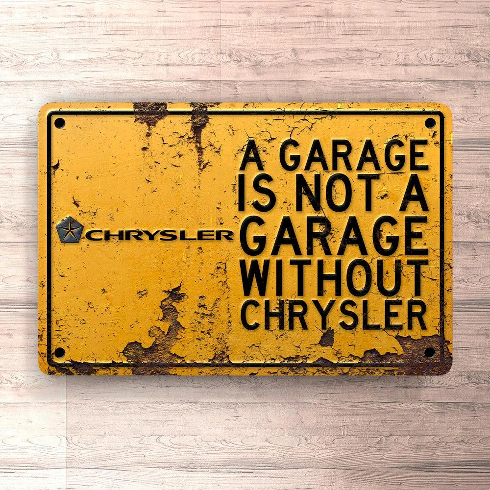 Premium Quality Chrysler Garage Is Not Garage Without Chrysler Skilte, Musemåtte, Dørmåtte