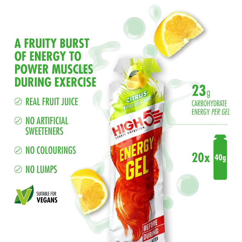 Premium Quality High5 Energigel Citrus 40 g