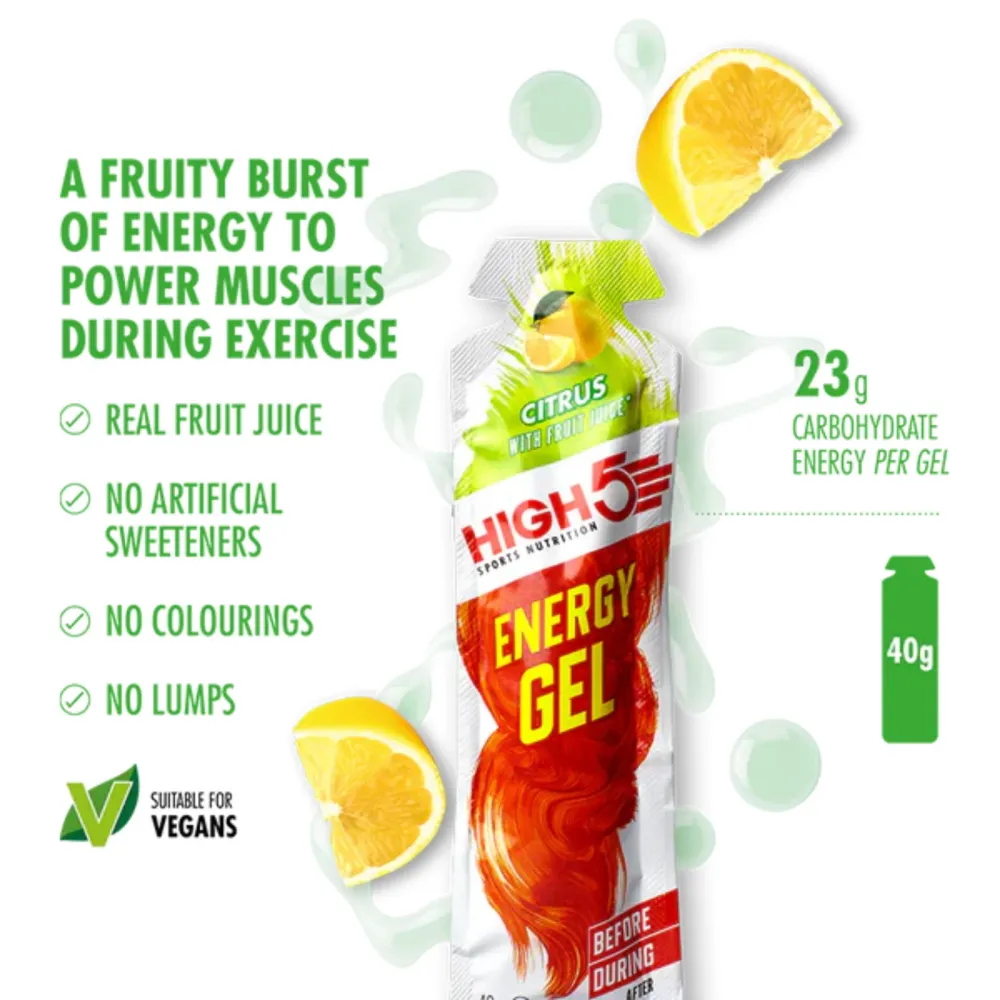Premium Quality High5 Energigel Citrus 40 g