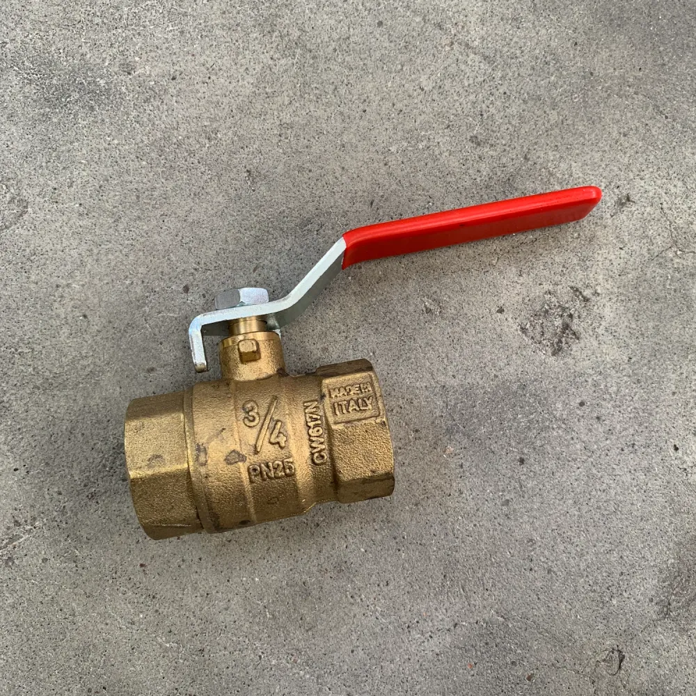 Premium Quality 3/4" kuglehane med L-greb mu/mu