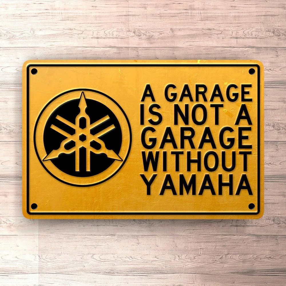 Premium Quality Yamaha Garage Is Not Garage Without Yamaha Skilte, Musemåtte, Dørmåtte