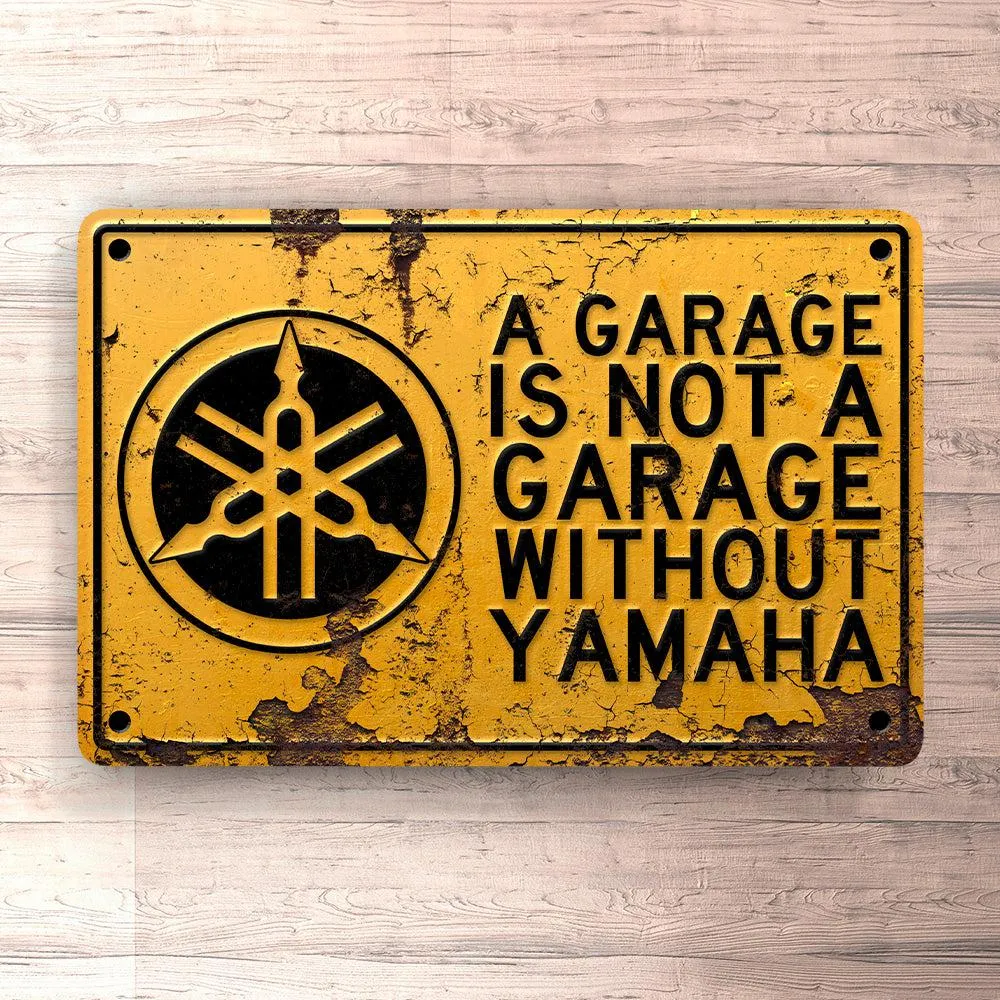 Premium Quality Yamaha Garage Is Not Garage Without Yamaha Skilte, Musemåtte, Dørmåtte