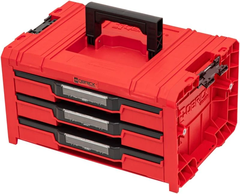 Qbrick Pro 3-skuffers værktøjskasse ultra HD Easy Installation