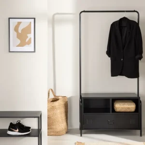 Quito Garderobe 40 x 175 x 100 Black