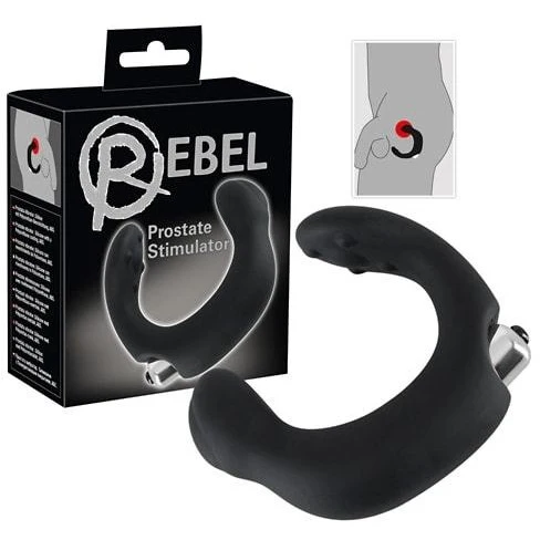 Rebel Prostata Vibrator Brushed Nickel