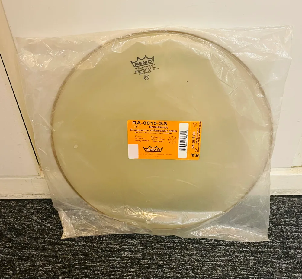15" Remo Ambassador Renaissance Glass-like