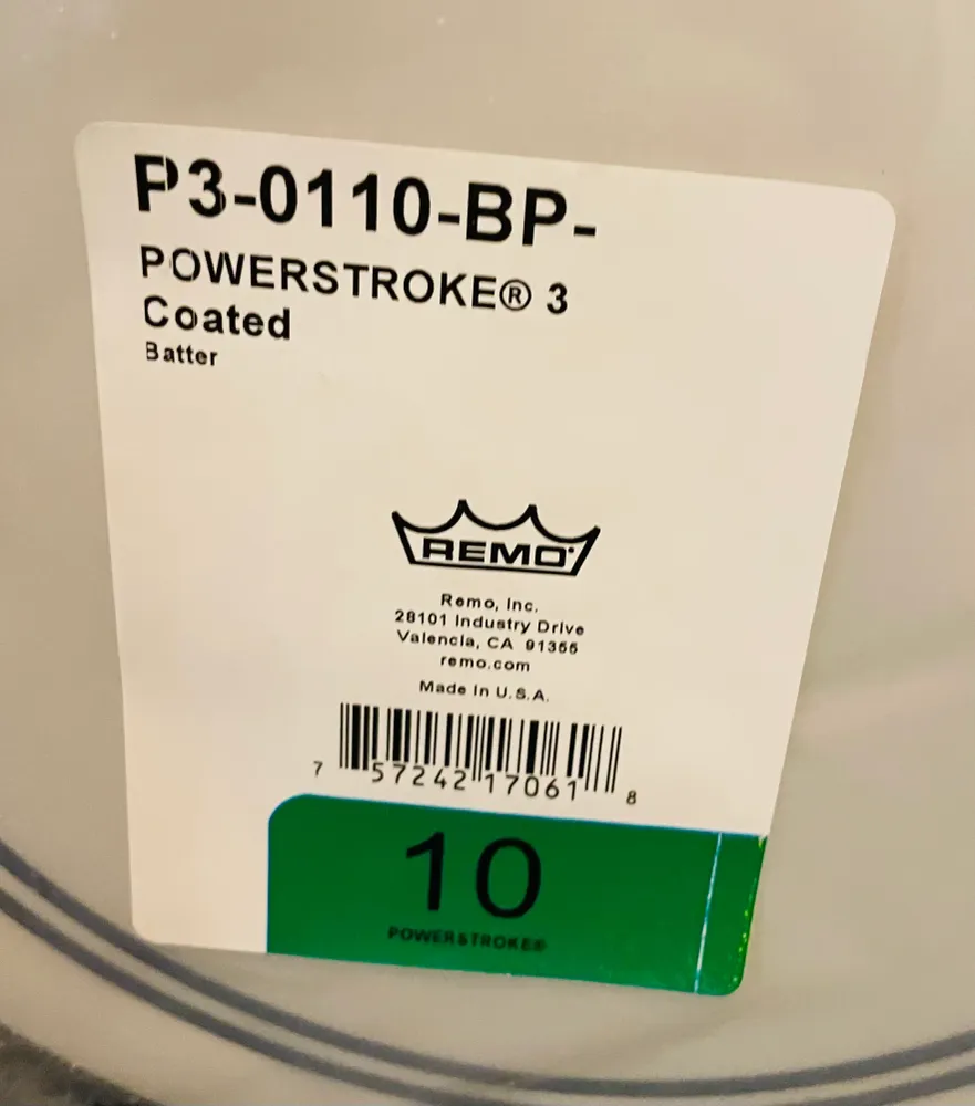 10" Remo Powerstroke 3 Coated