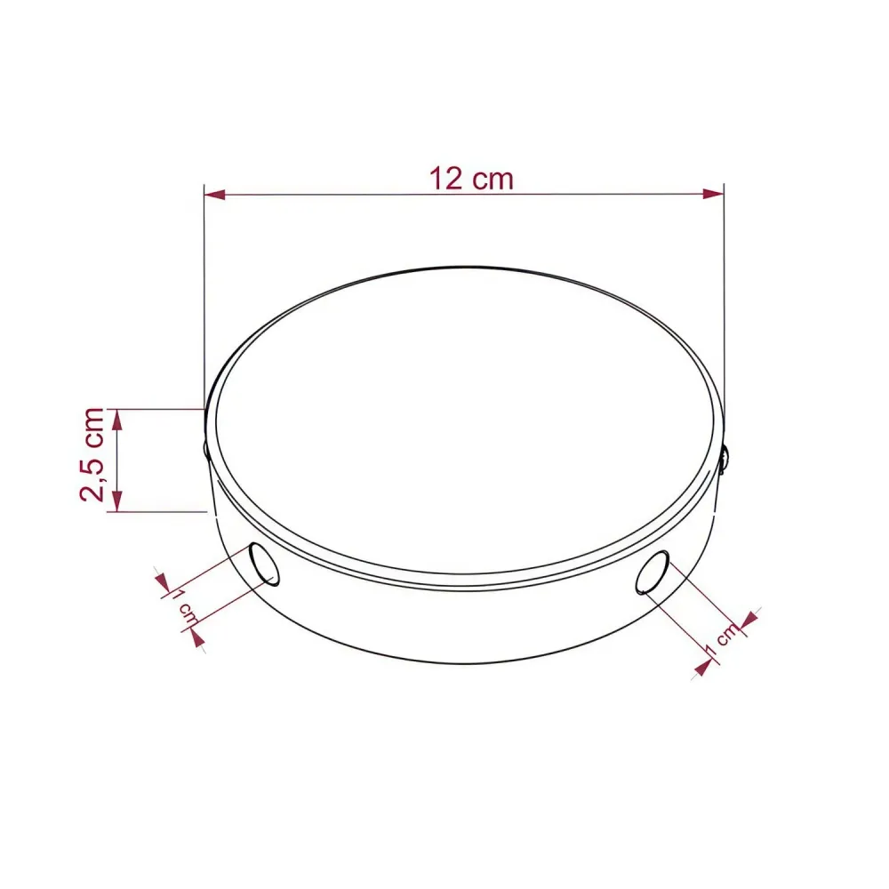 Roset 4 lamper sidehul Ø12 cm Industrial Design Mat