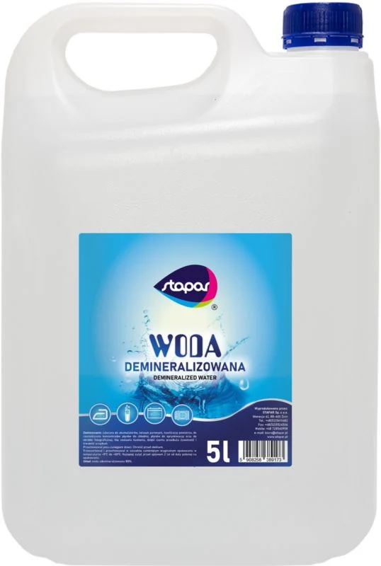 Safety Certified Demineraliseret vand Stapar 5 l