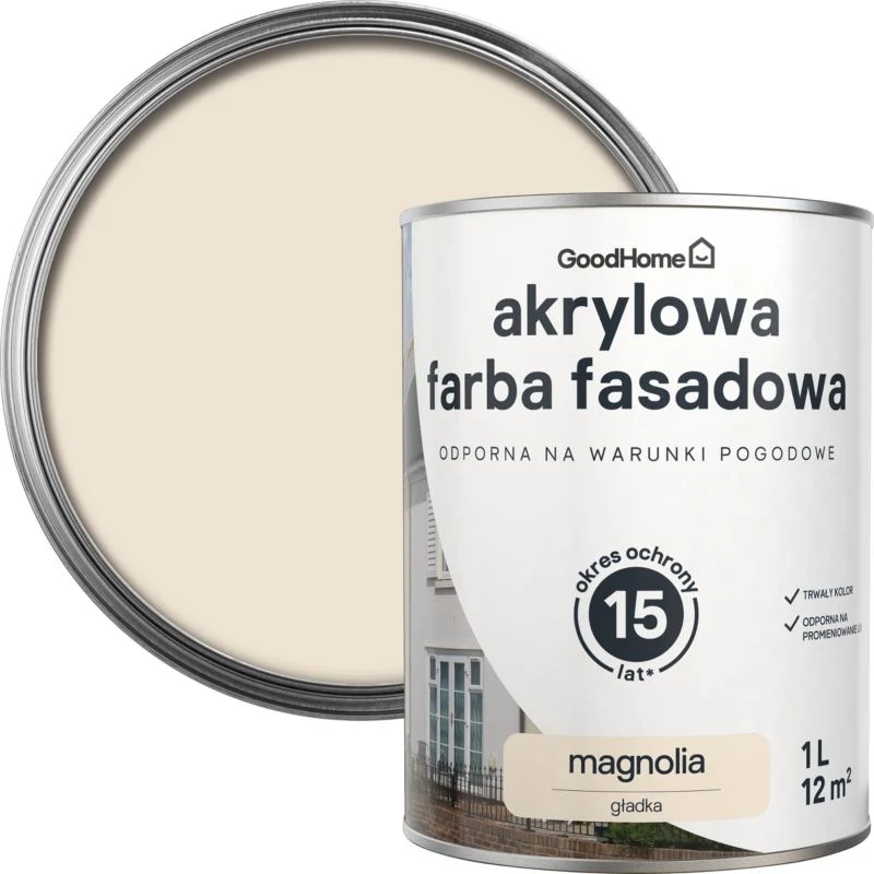 Safety Certified GoodHome magnolia facadefarve 1 l