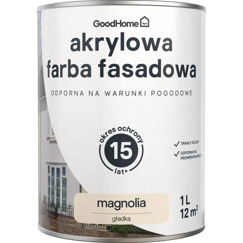 Safety Certified GoodHome magnolia facadefarve 1 l