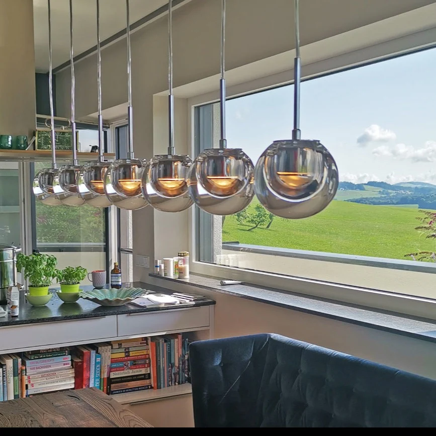 Safety Rated Dew LED pendel Kundalini Sort