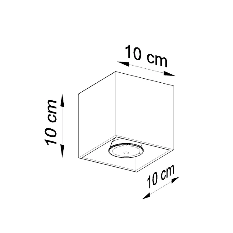 Safety Rated Loftslampe QUAD 1 midnight