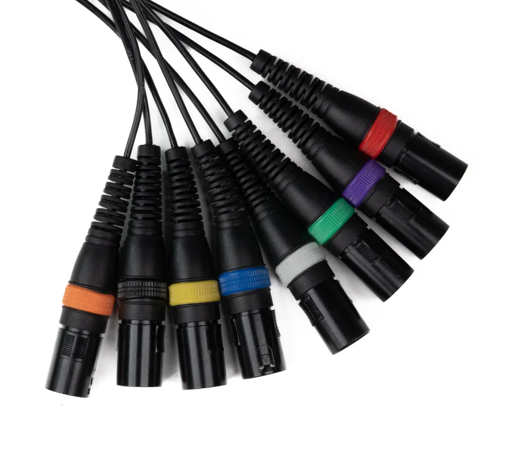 Safety Rated Par-8 multicore XLR han to XLR hun (10m)