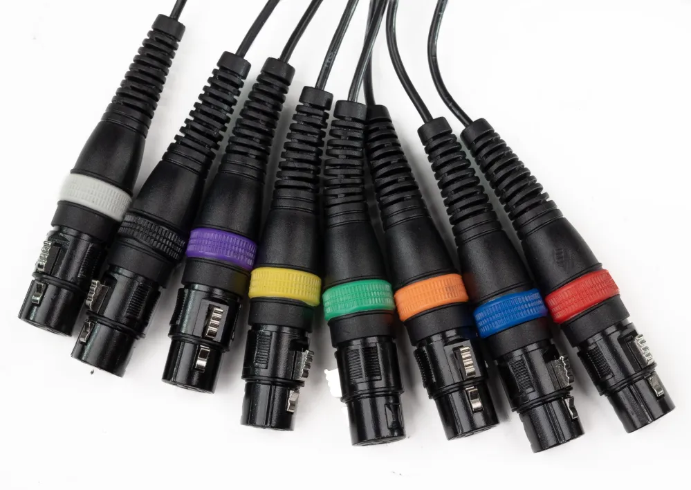 Safety Rated Par-8 multicore XLR han to XLR hun (10m)
