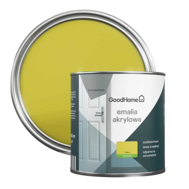 Safety Rated Plamemodstandsdygtig akryl-emalje GoodHome cabra 0,5 l