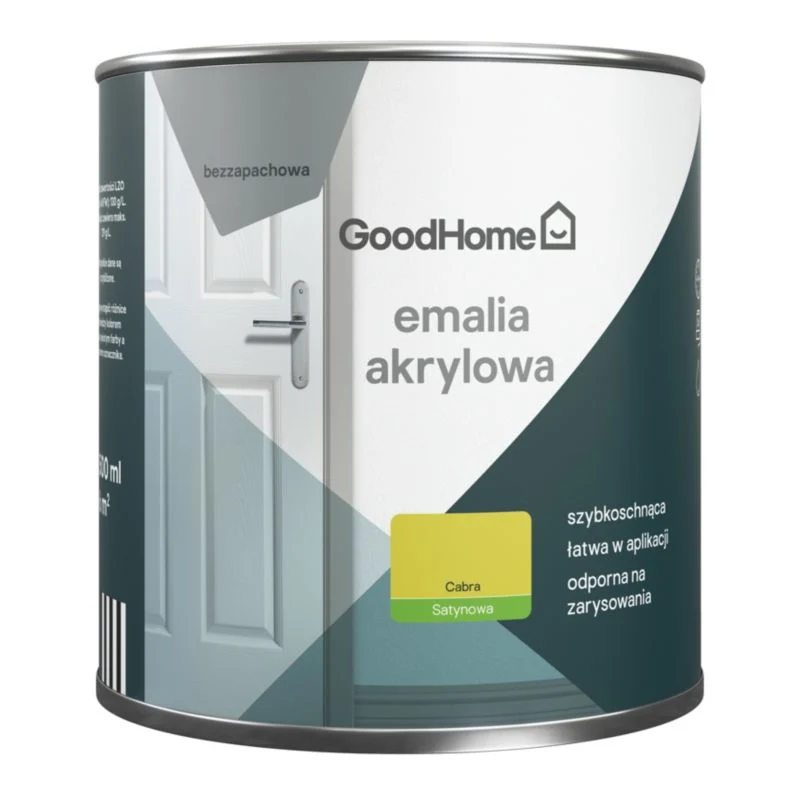 Safety Rated Plamemodstandsdygtig akryl-emalje GoodHome cabra 0,5 l