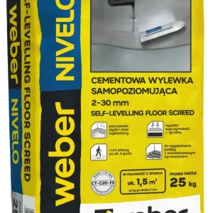 Selvnivellerende spartelmasse Weber Saint-Gobain Nivelo 25 kg