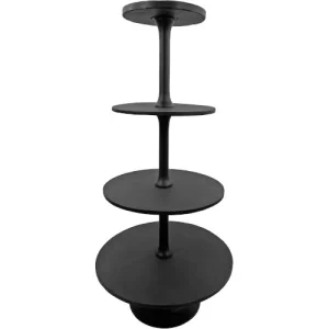 Shishi Black Marble Etagere - 124 cm