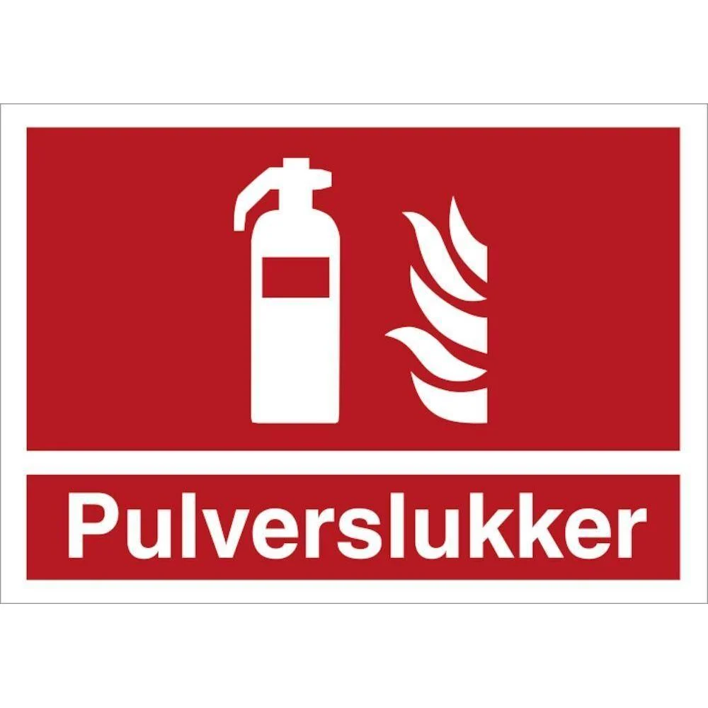 Skilt Pulverslukker Kit Accessories