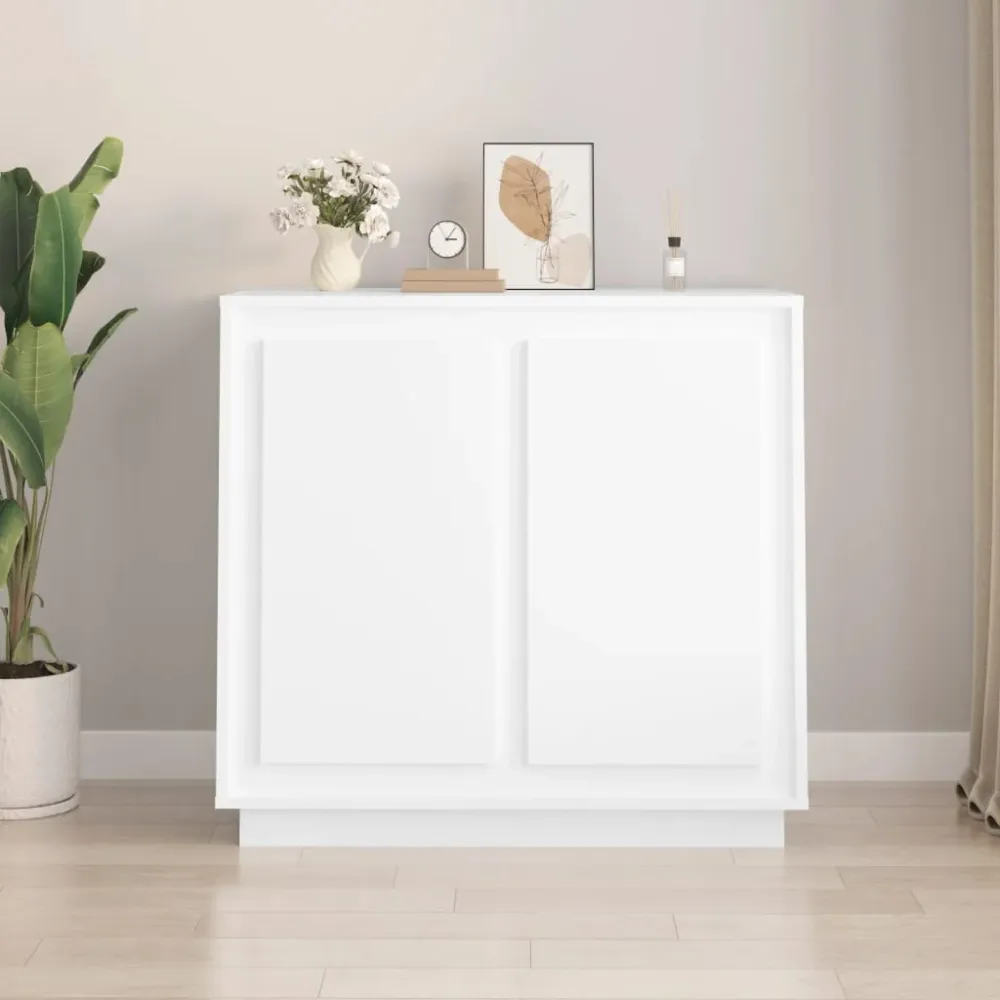 Skænk 80X34X75 Cm Indbygget Træ Graa