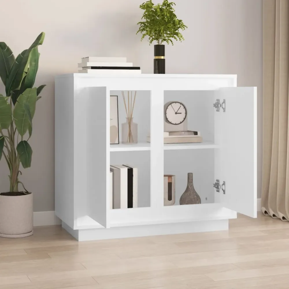 Skænk 80X34X75 Cm Indbygget Træ Graa
