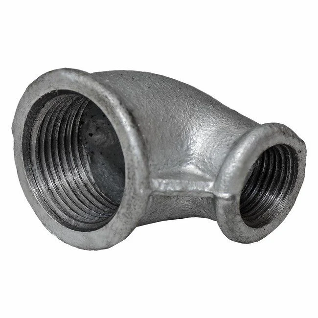 Skruelbow 1" x 3/4" i duktilt støbejern
