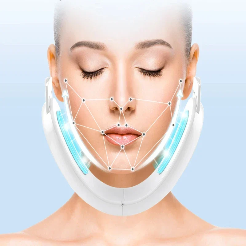 Smart Face Lifting Device | LED EMS Therapy System Pink