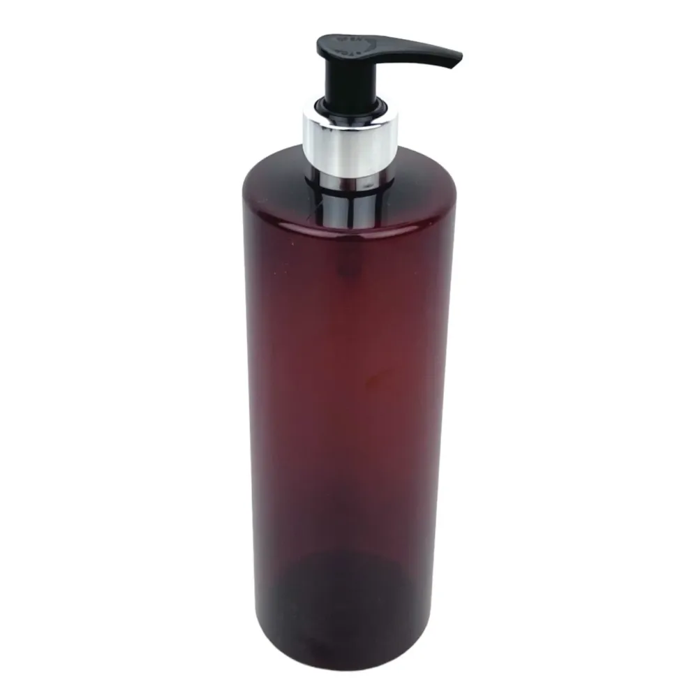 2. SORTERING 500ML AMBER RUND PUMPEFLASKE Sort