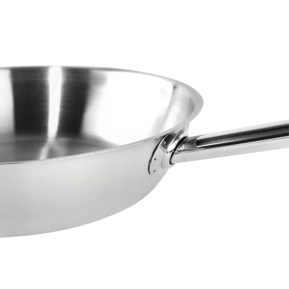 Stegepande af rustfrit metal - Ø 240 mm - Højde 55 mm