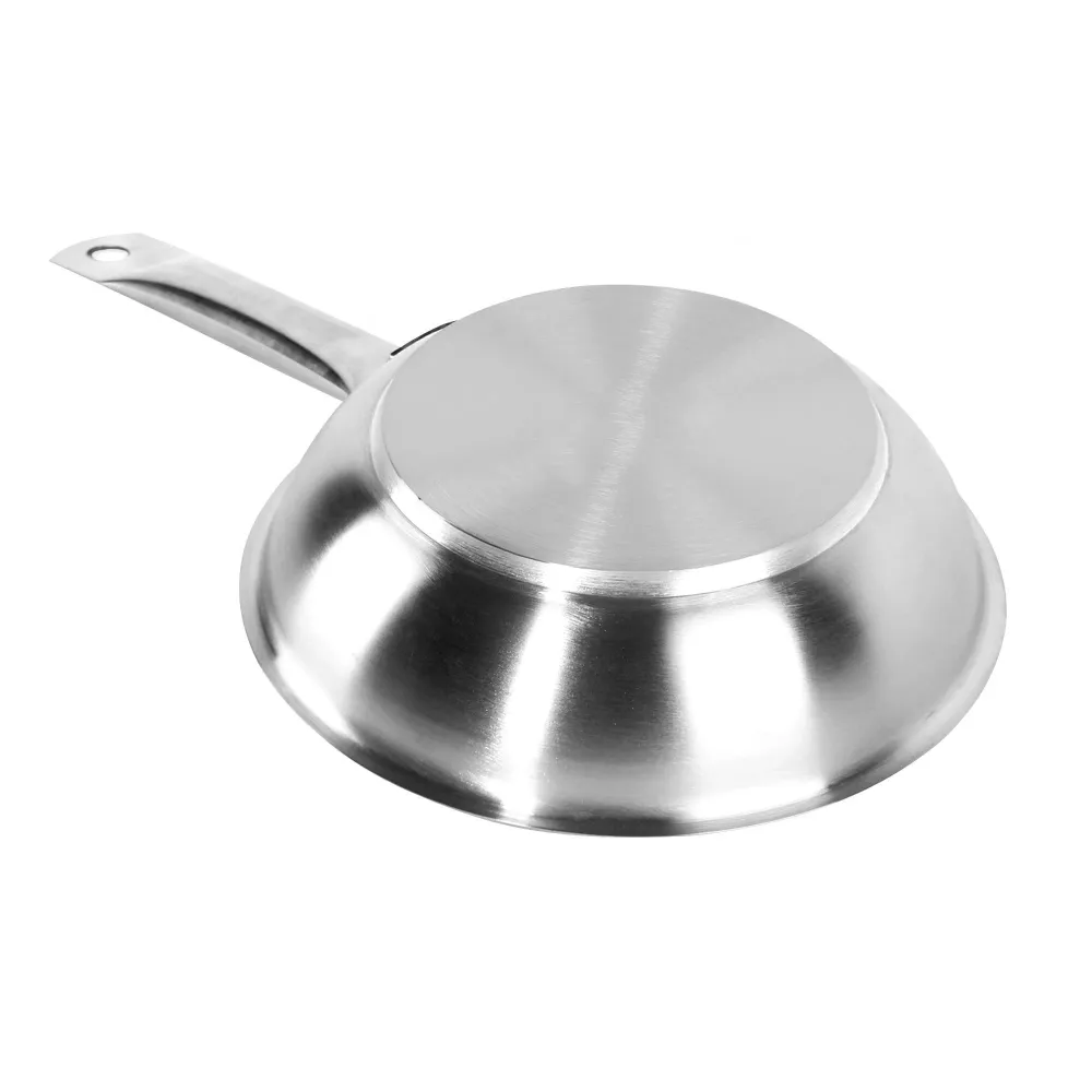 Stegepande af rustfrit metal - Ø 240 mm - Højde 55 mm