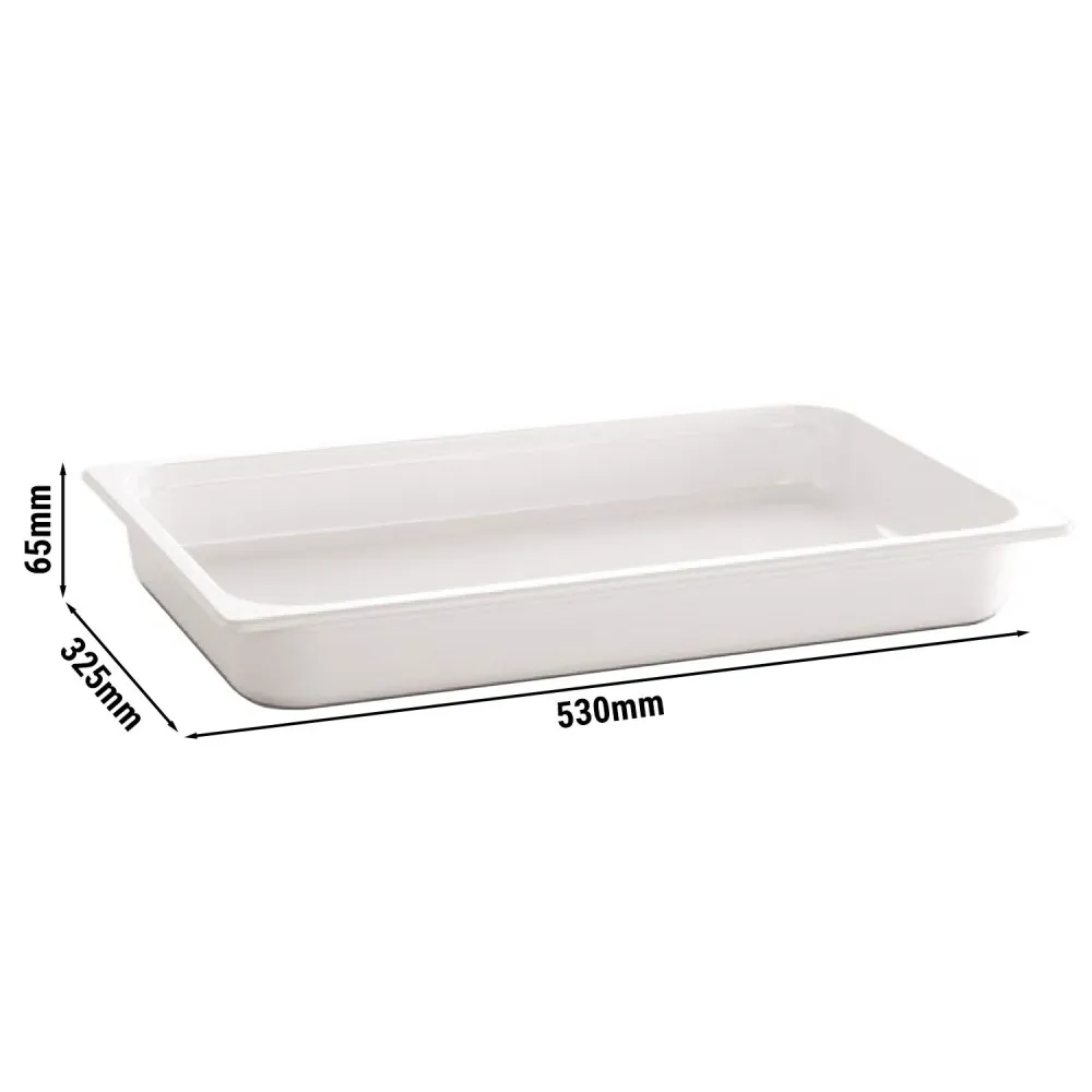 (6 stk.) GN 1/1 beholdere - ECOLINE - melamin - 7,1 Liter - dybde: 65 mm
