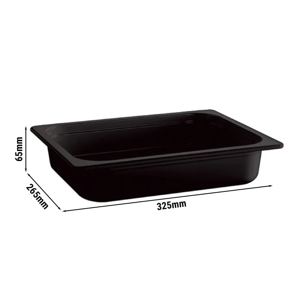 (6 stk.) GN 1/2 beholdere - ECOLINE - melamin - 3,4 Liter - dybde: 65 mm