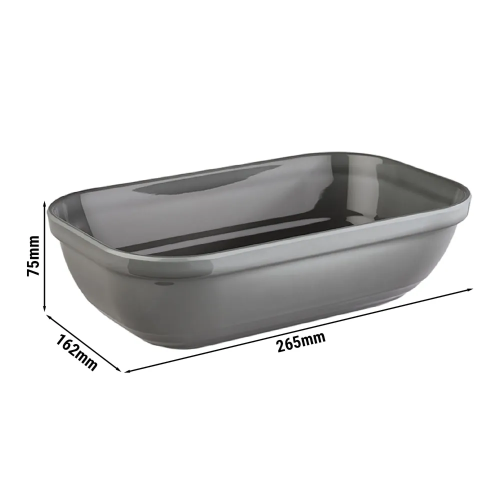 (6 stk.) GN-bakke 1/4 - EMMA - melamin - 1,5 Liter - dybde: 75 mm