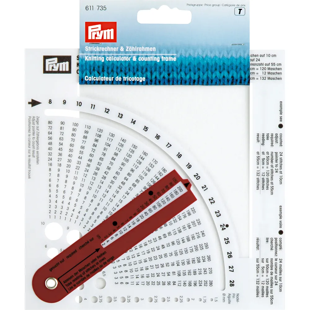 Strikkekalkulator, Prym (611735)