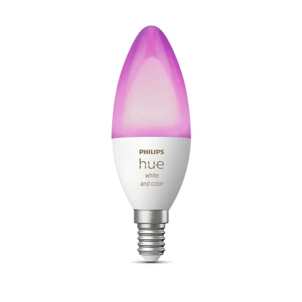 Stud Finder Philips Hue White and color ambiance E14 pære