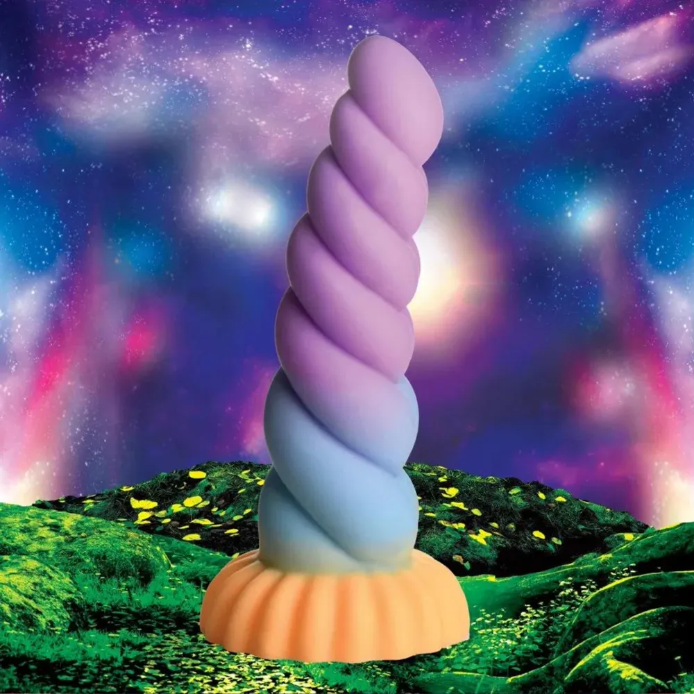 Stud Finder Unicorn Dildo i silikone