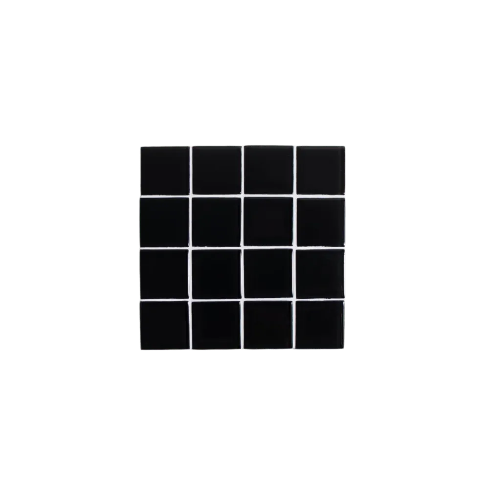 Glass Tile Coaster · Black Canvas Subtle Art Studios