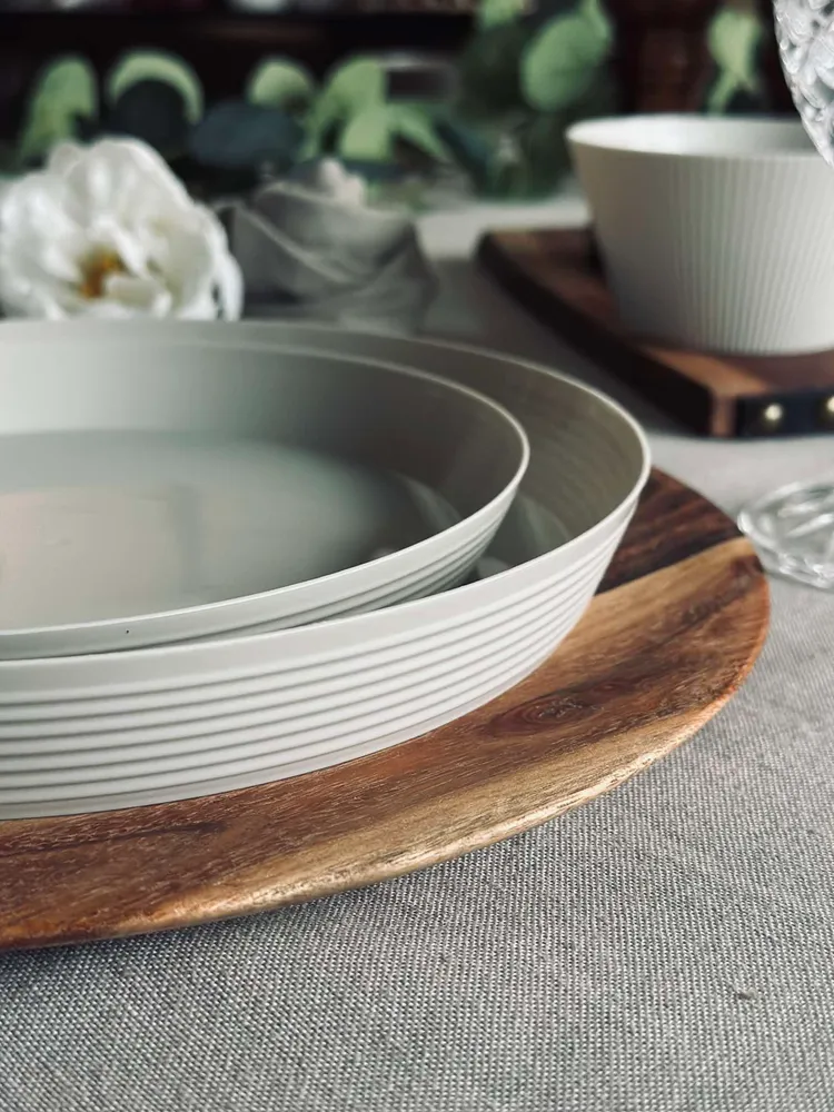 Tallerken Norma 20cm - Taupe 2stk.