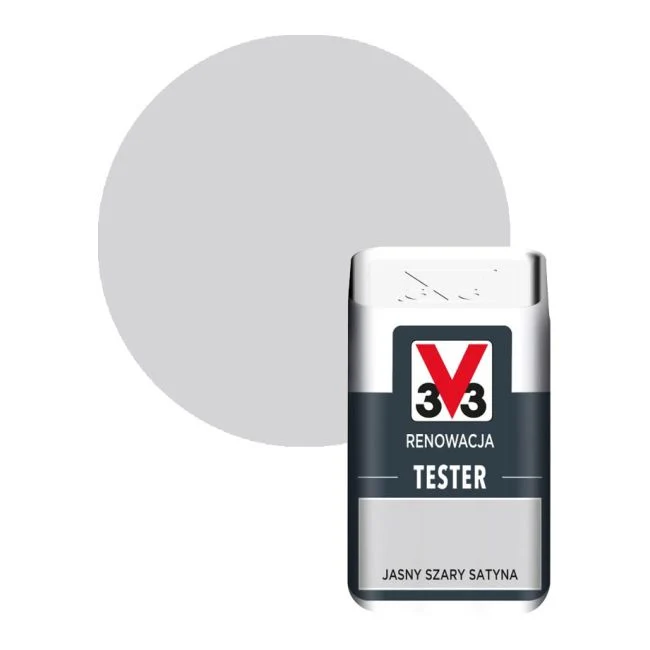 Tester til renoveringsmaling V33 vivid grå satin 0,05 l