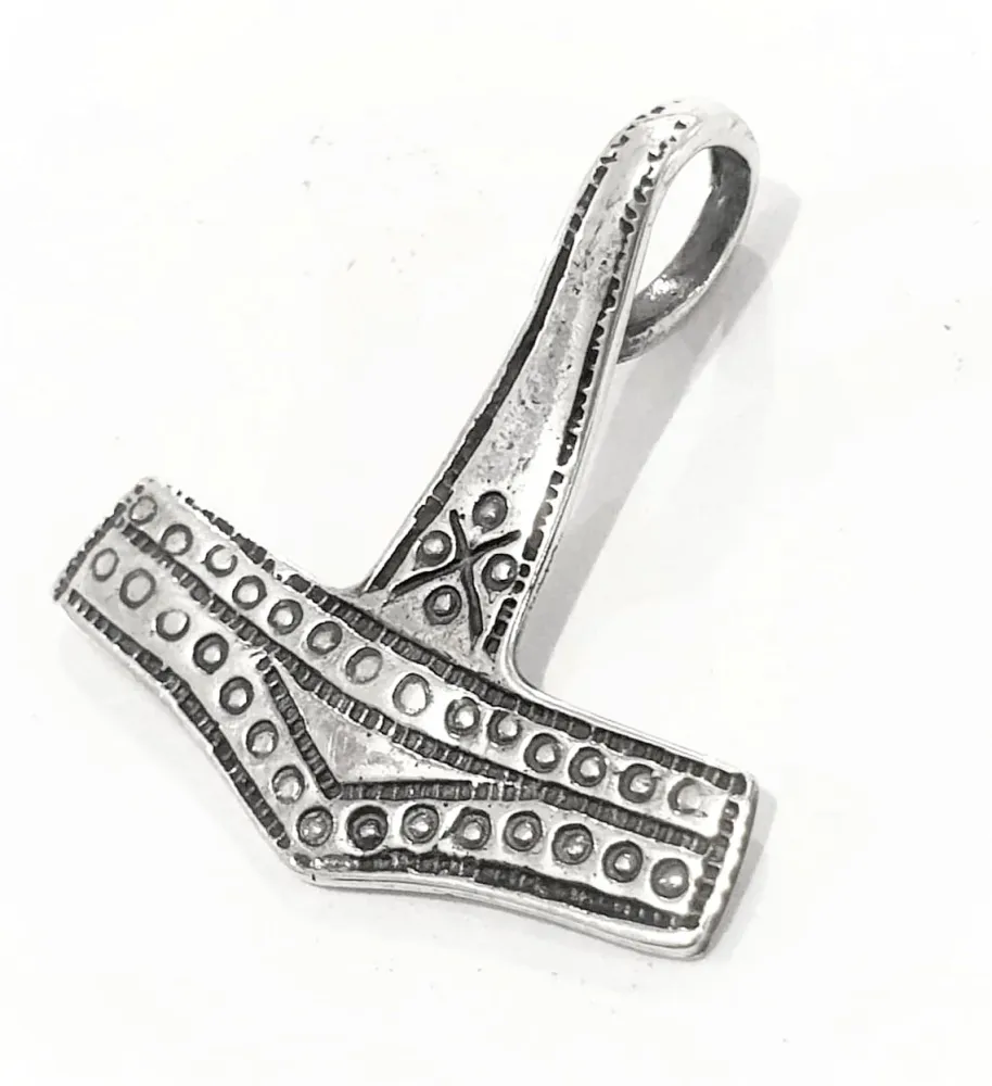 Thors hammer lille fra Bornholm i sterlingsølv (925)