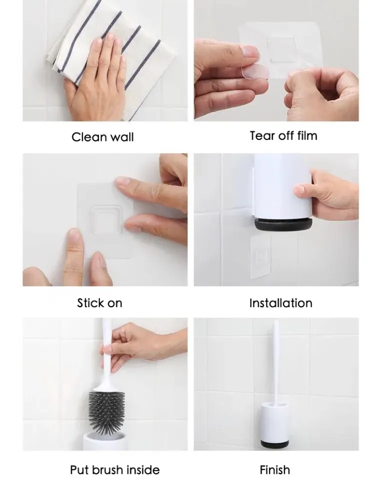 Toalettborste med runt silikonhuvud 40-Piece Bit Set