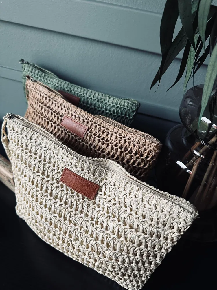 Toilettaske Larisa Taupe DIY Projects