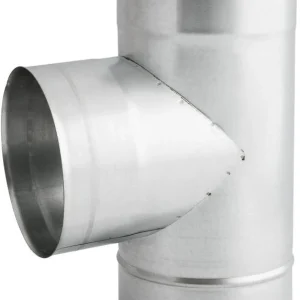 Trerørsbøjning 150 mm 90 grader galvaniseret