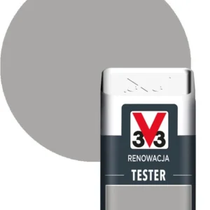 V33 renoveringsmaling tester grå loft satin 0,05 l