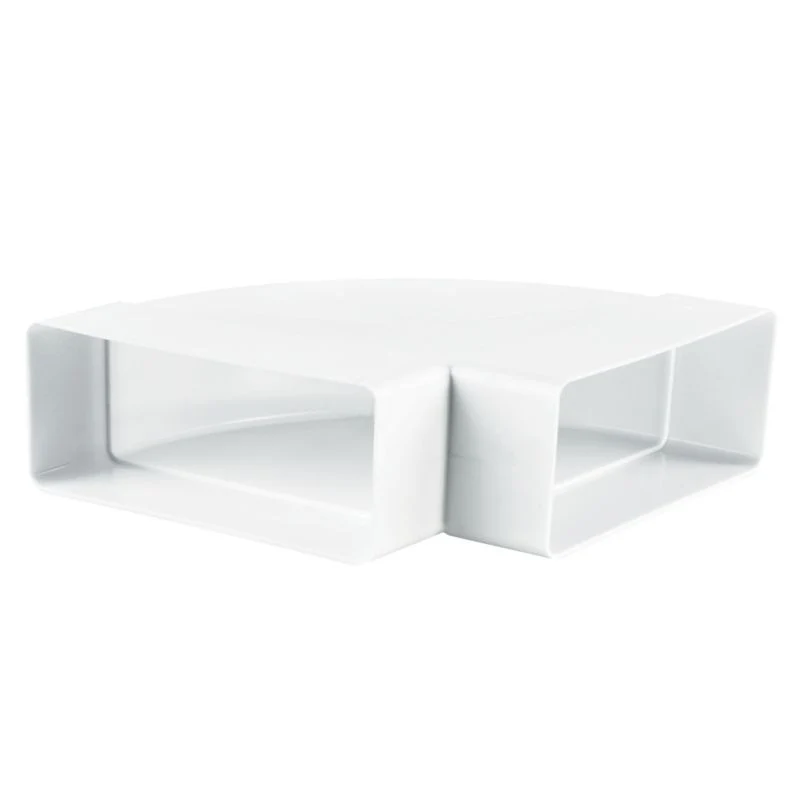 Vents vandret bøjning 204 x 60 mm 90 grader pearl